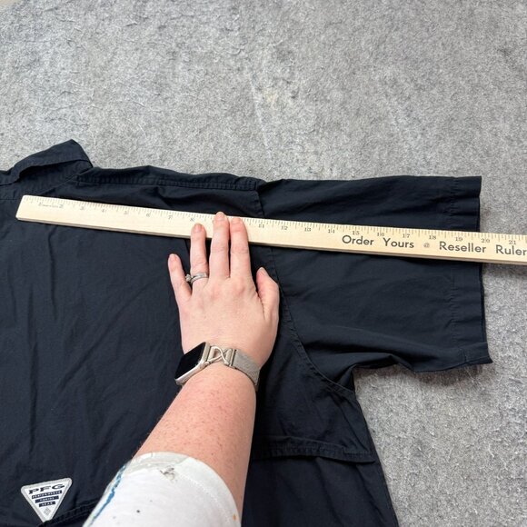 Alabama Crimson Tide Columbia PFG Bonehead Fishing Shirt Men M Black Short Slv - Picture 13 of 14